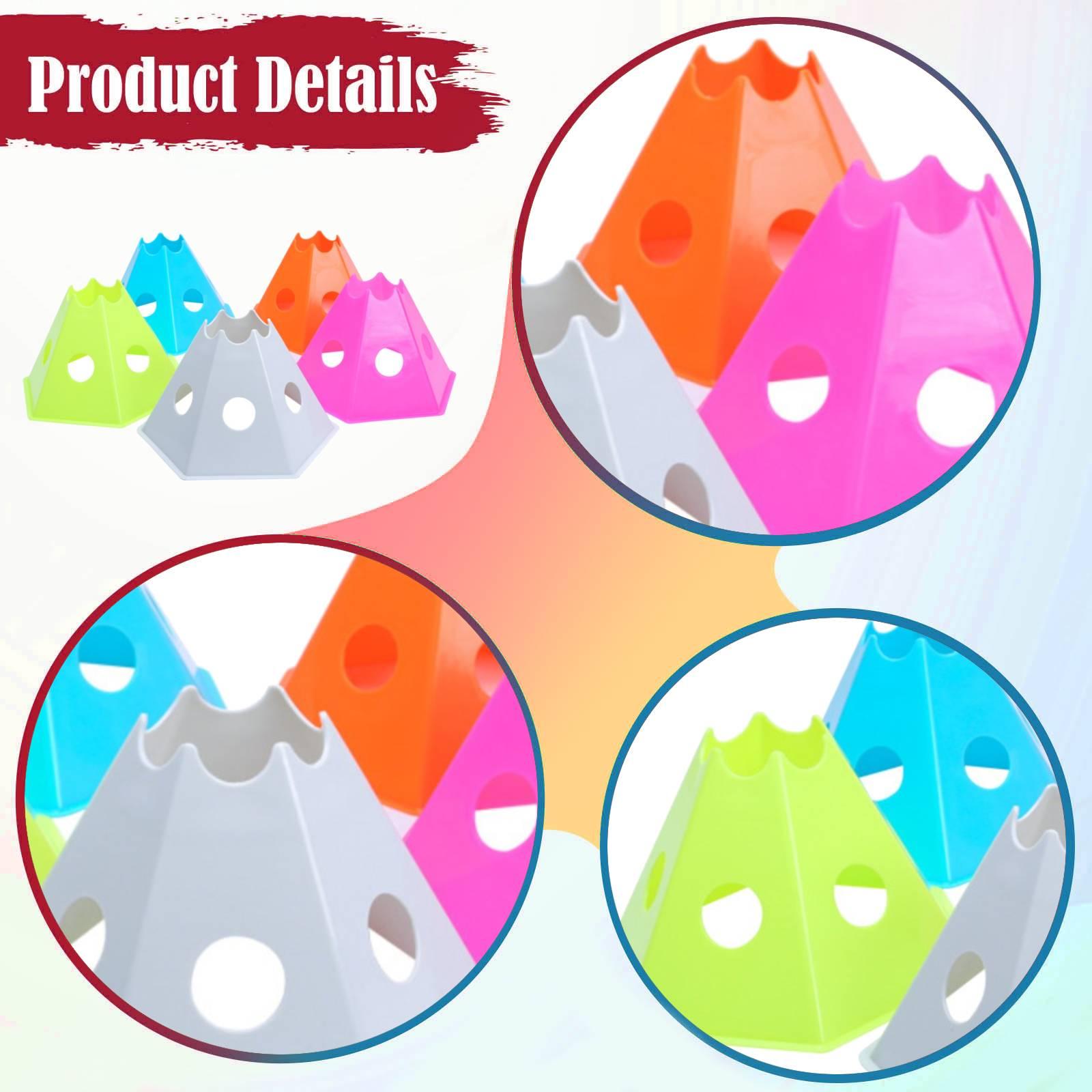 Kids Outdoor Obstacle Course Equipment - 5x Cones de Futebol para Treinamento