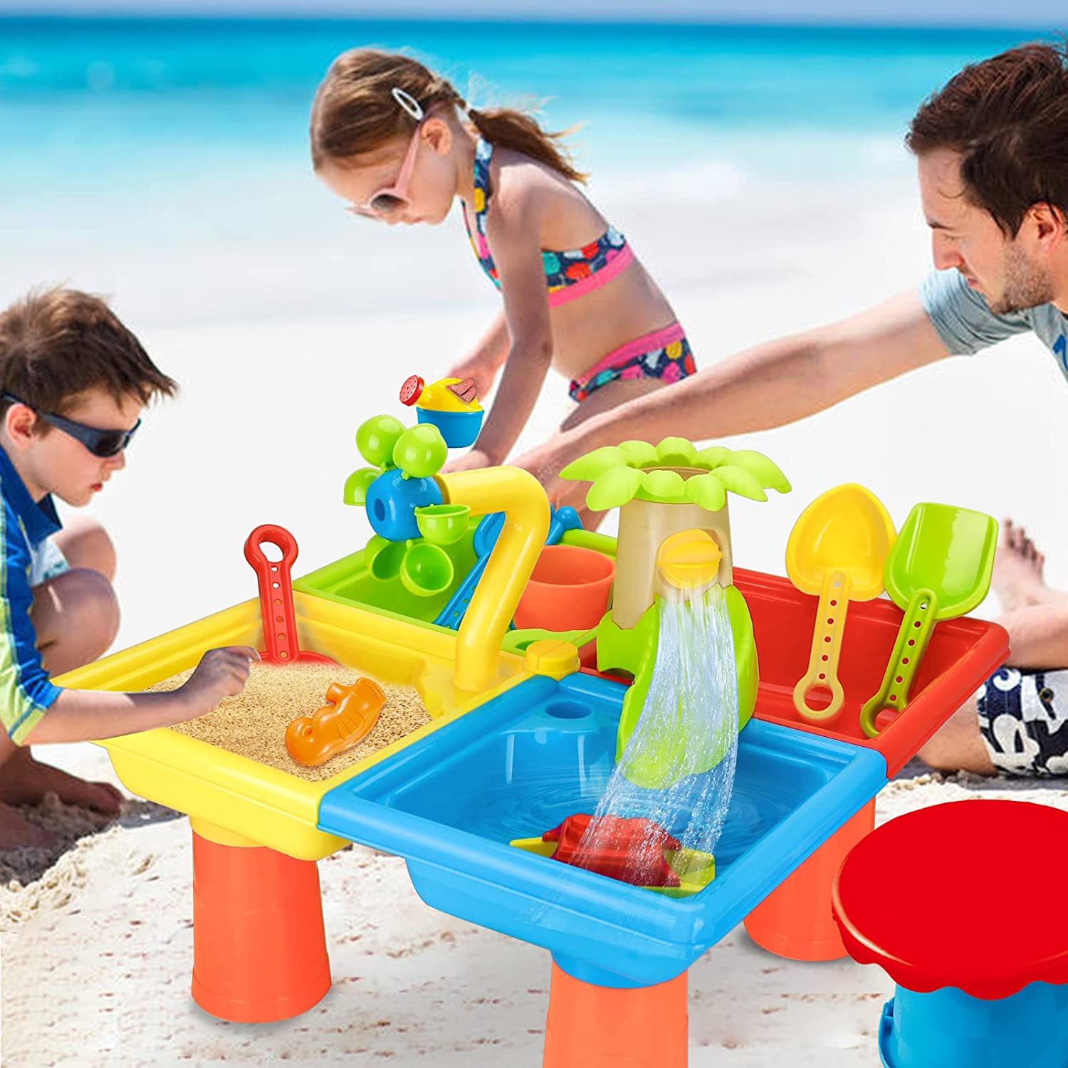 Kids Outdoor Play - Mesa de praia e Sand Play