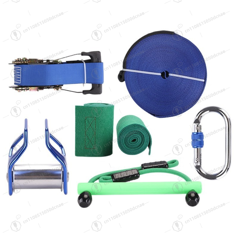 Kids Outdoor Obstacle Course Equipment - Kit de Treinamento de Slackline para