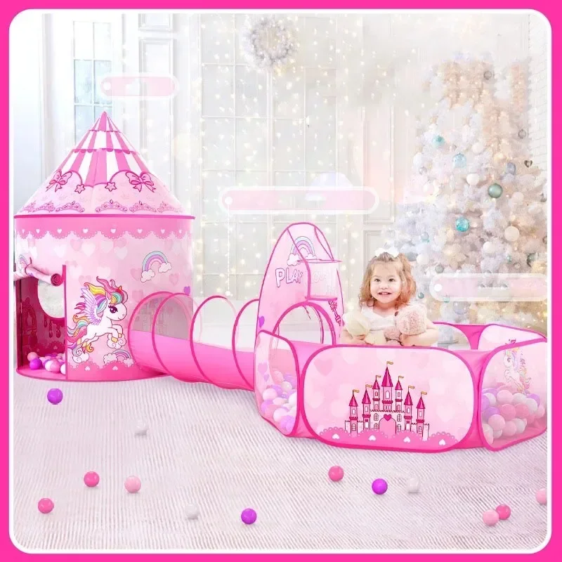 Kids Outdoor House Accessories - 3 em 1 crianças tenda casa