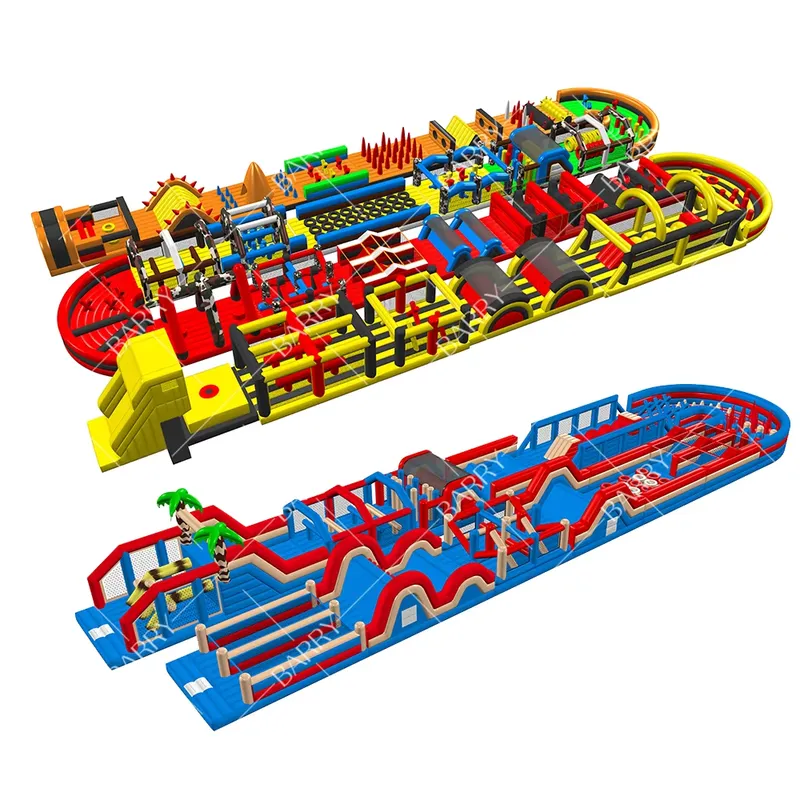 Kids Outdoor Obstacle Course Equipment - Equipamento de Pista de Obstáculos Inflável