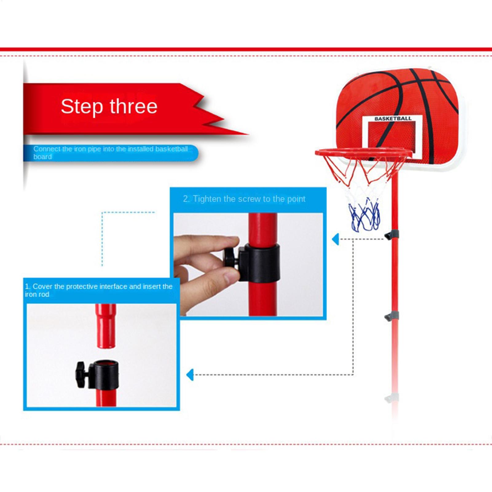 Kids Outdoor Ball - Aro de basquete e suporte para
