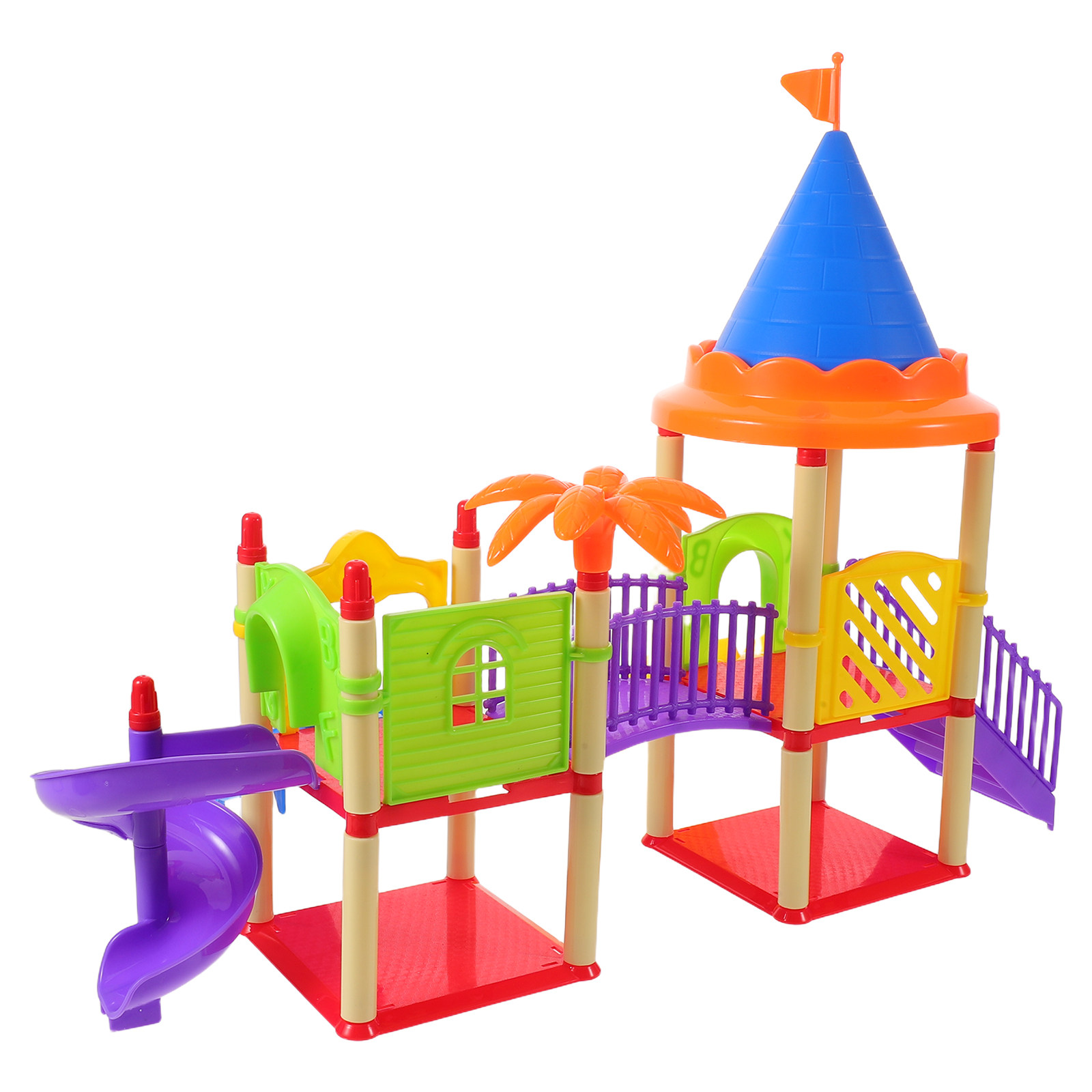 Kids Outdoor House Accessories - Mini Escorregador Infantil, Casa de Brinquedo