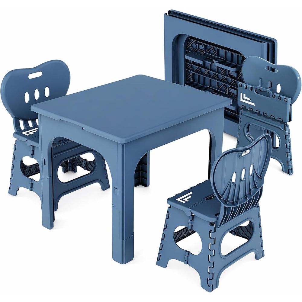 Kids Outdoor Chair - Conjunto de Mesa e Cadeiras Dobráveis,