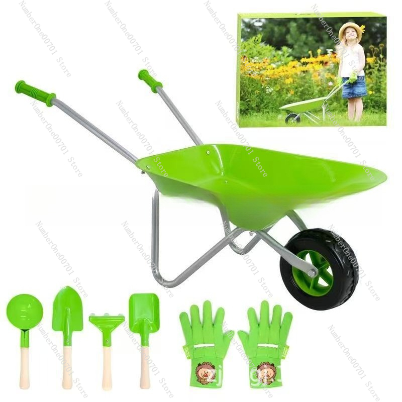 Kids Outdoor Play - Carrinho de Mão Infantil para Exterior,