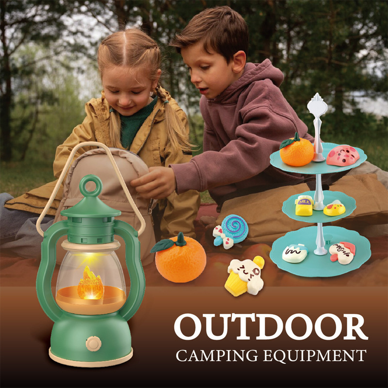 Kids Outdoor Play - Crianças conjunto de acampamento fogueira fingir