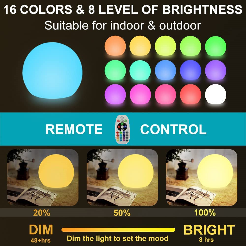 Luz de bola brilhante led reca - Kids Outdoor Ball avaliação e preço