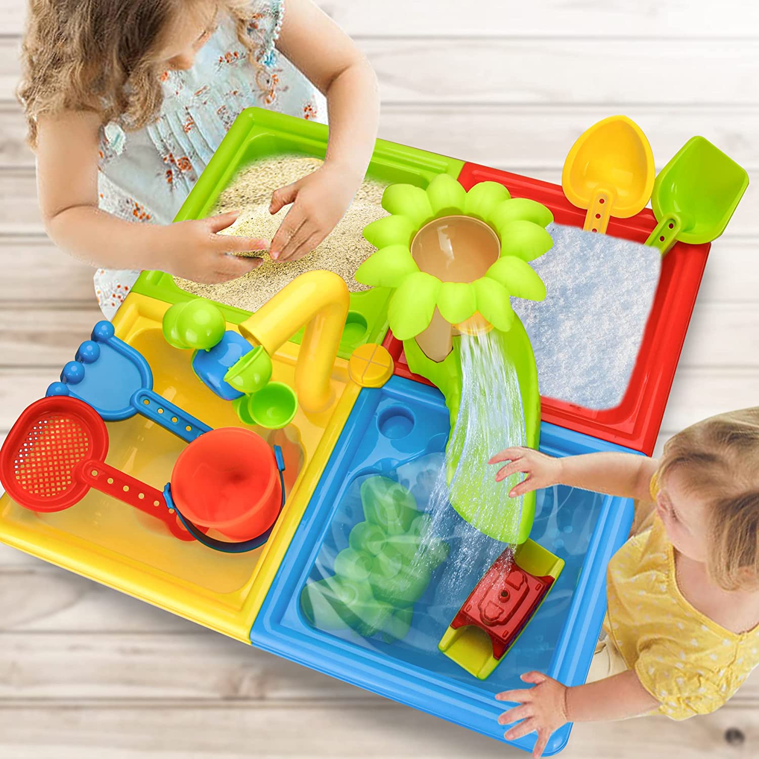 Mesa de praia e Sand Play Brin - Kids Outdoor Play avaliação e preço