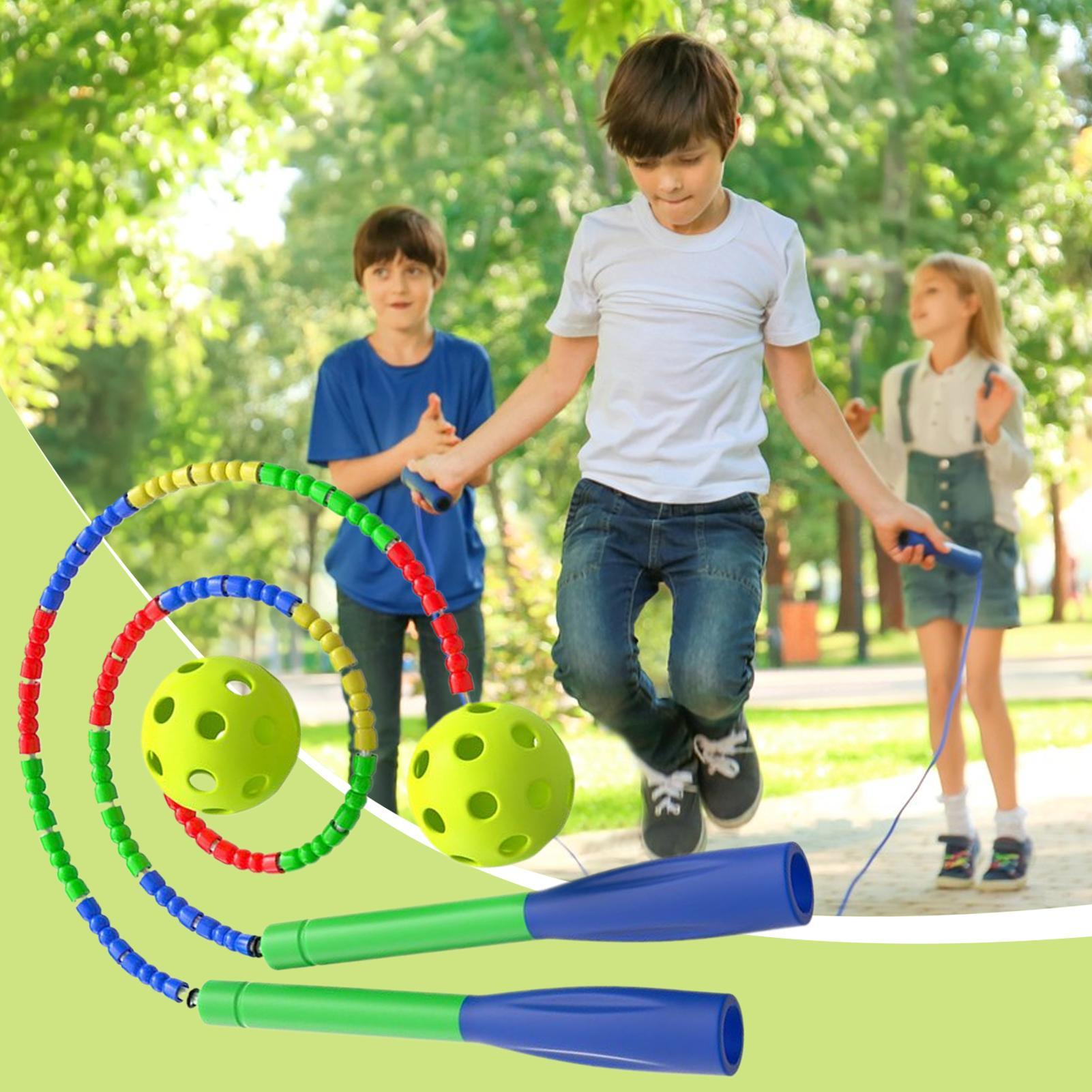 Pular corda pular corda com bo - Kids Outdoor Gym avaliação e preço
