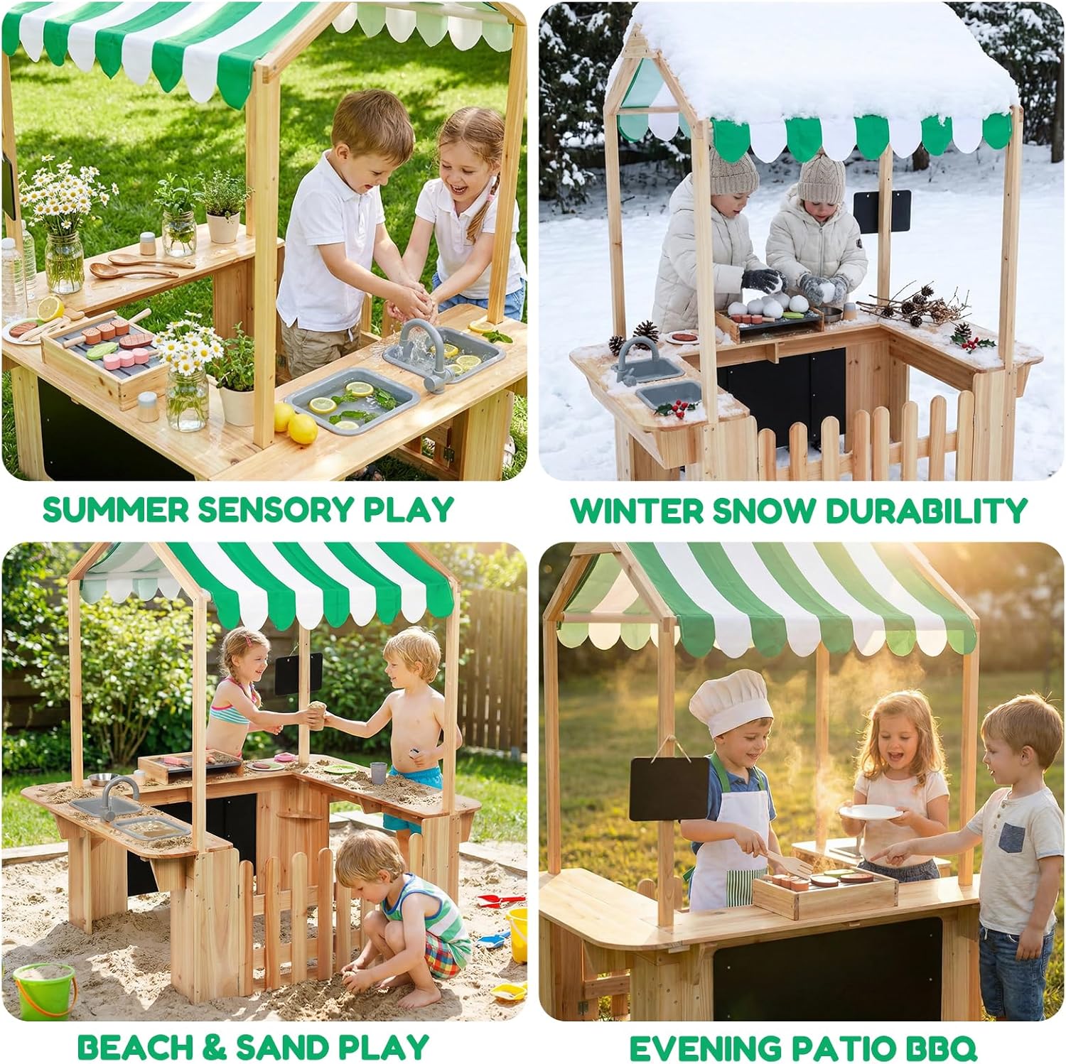 Casa de Brincar Infantil para  - Kids Outdoor Mud Kitchen avaliação e preço