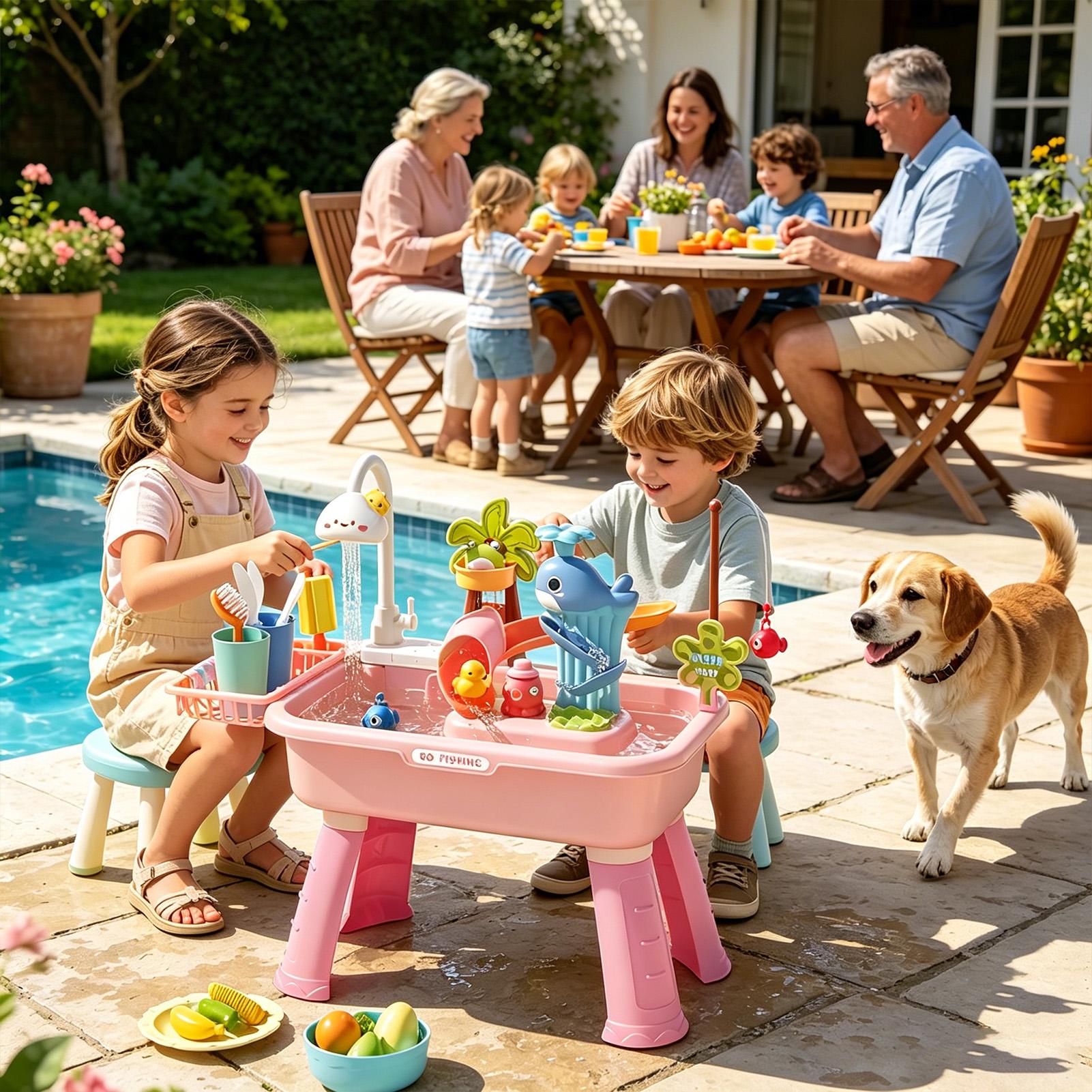 Mesa de Água para Crianças com - Kids Outdoor Water Play Table avaliação e preço