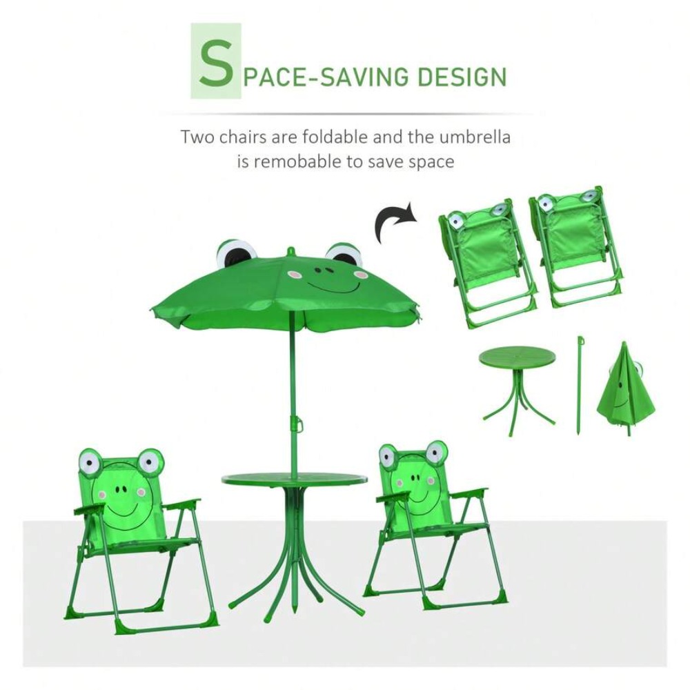 Conjunto de Mesa e Cadeiras pa - Kids Outdoor Table With Umbrella avaliação e preço