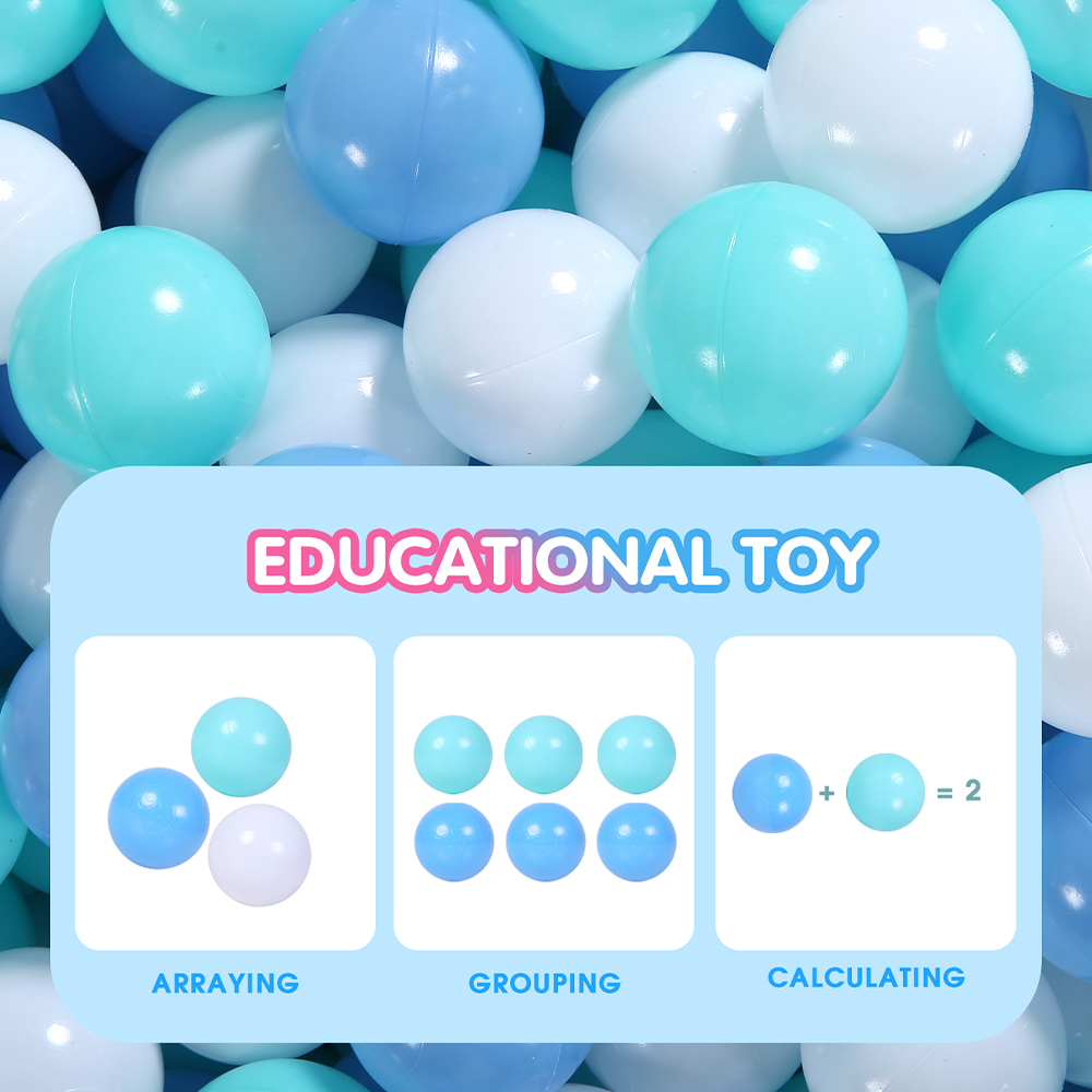 100 pçs cores bolas de plástic - Kids Outdoor House Accessories avaliação e preço