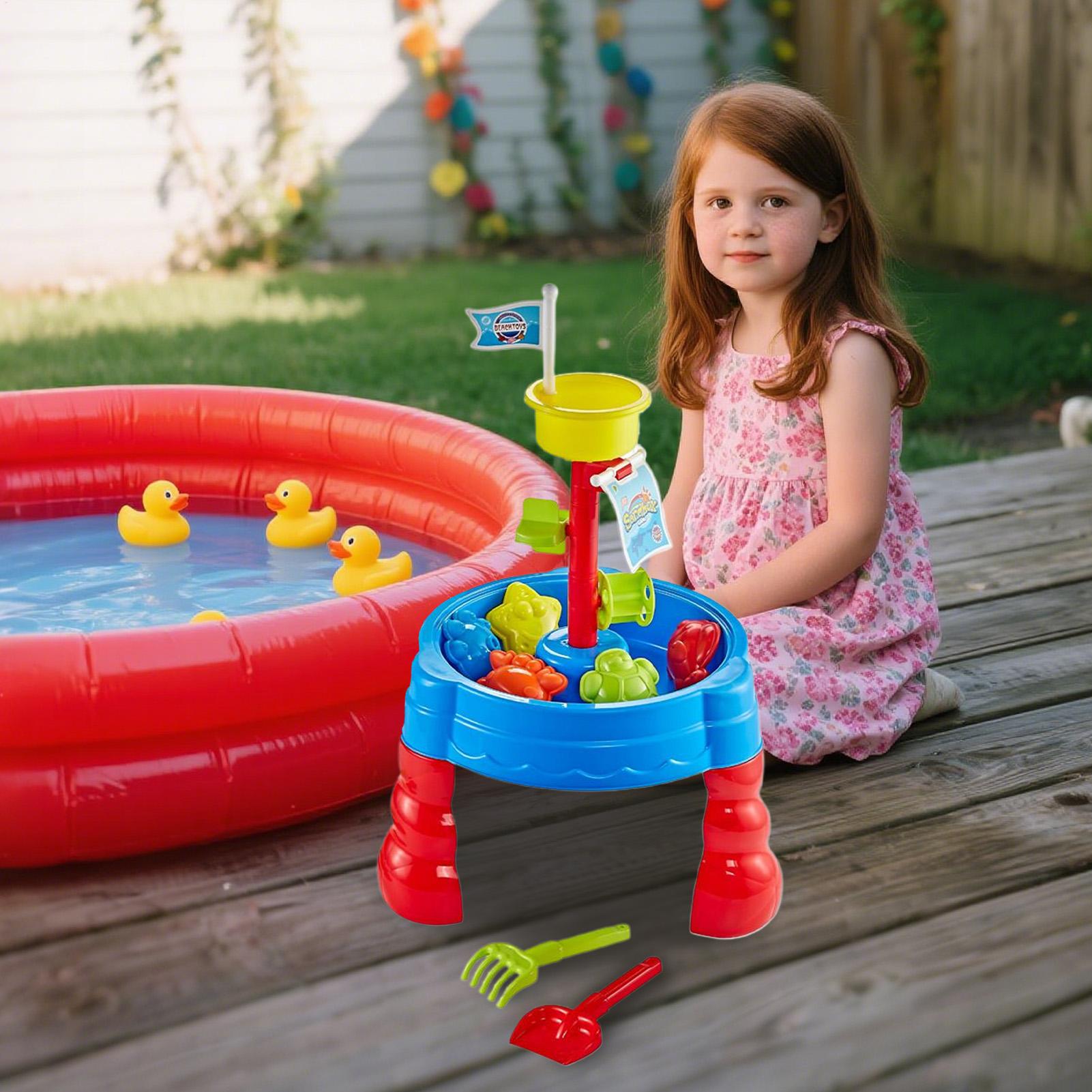 Mesa de areia e água para brin - Kids Outdoor Water Play Table avaliação e preço