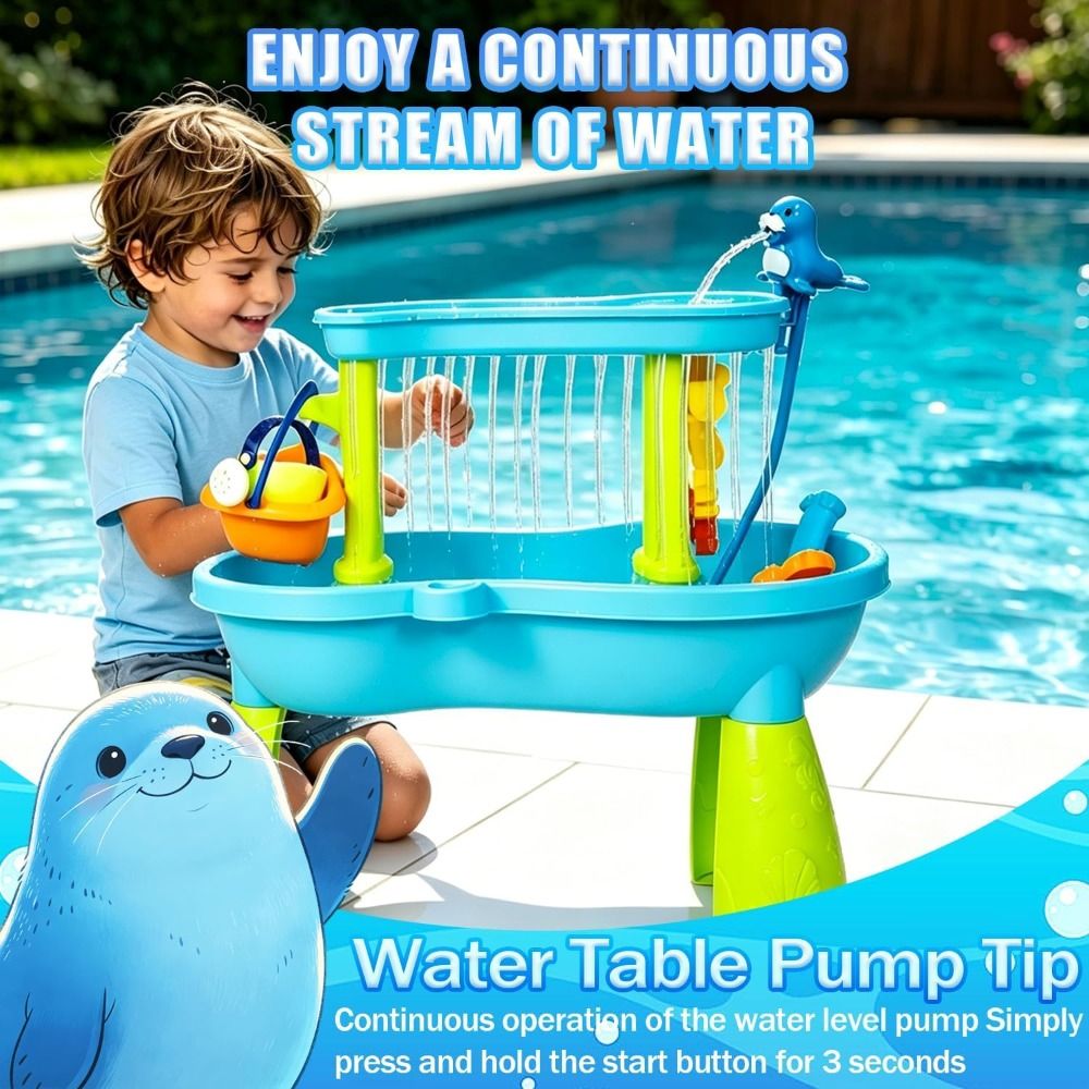 Bomba de Água Portátil Sem Fur - Kids Outdoor Water Play Table avaliação e preço