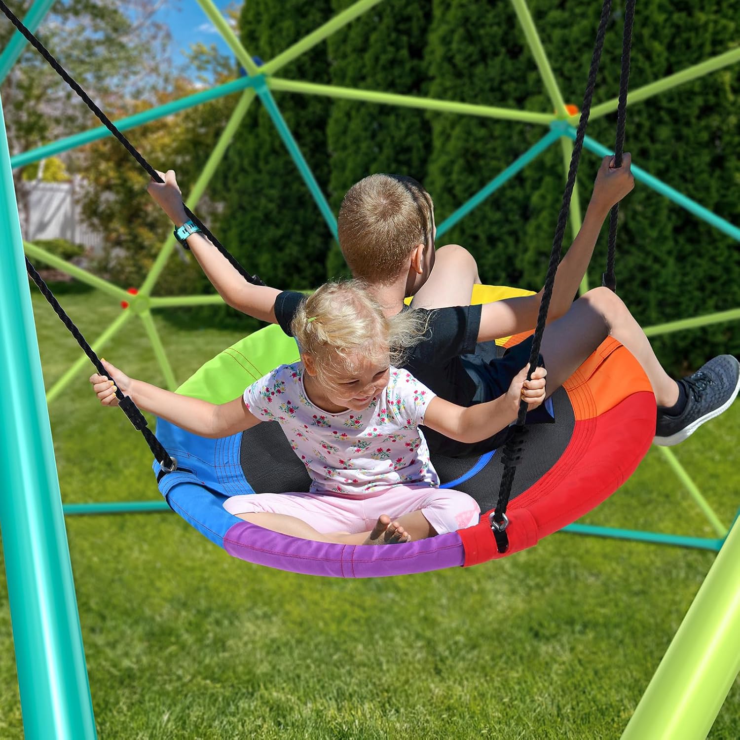Conjunto de Balanço em Forma d - Kids Outdoor Gym avaliação e preço