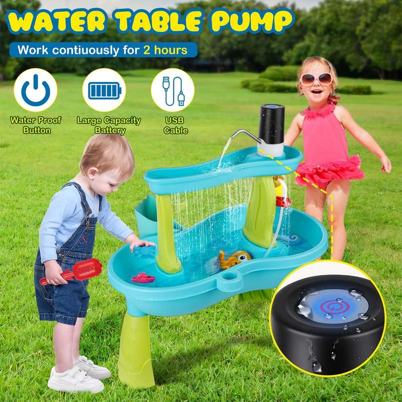 Crianças bomba de água diversã - Kids Outdoor Water Play Table avaliação e preço