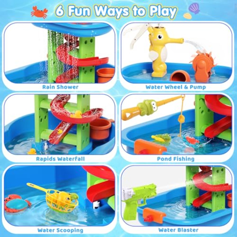 Mesa de água para crianças de  - Kids Outdoor Water Play Table avaliação e preço