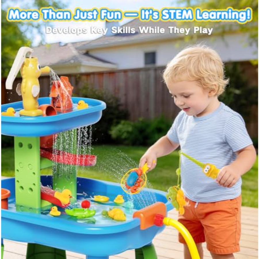 Mesa de água para crianças de  - Kids Outdoor Water Play Table avaliação e preço