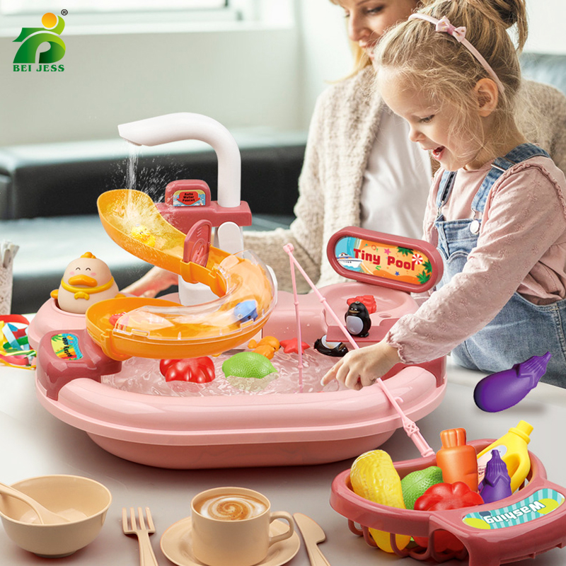 Electric Toy Sink for Children - Kids Outdoor Mud Kitchen avaliação e preço